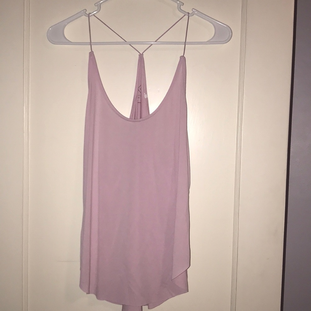 purple/pink tank top